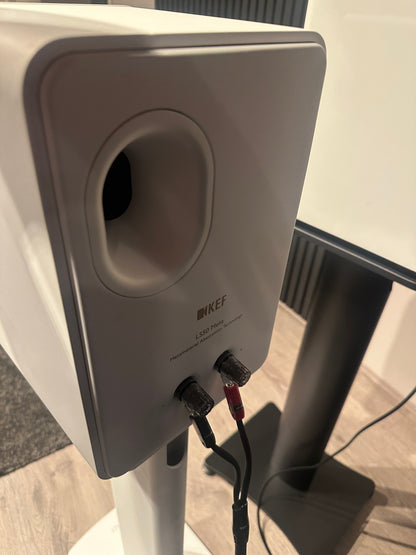 KEF LS50 Meta + Stands, Wit (tweedehands) - Luidsprekers