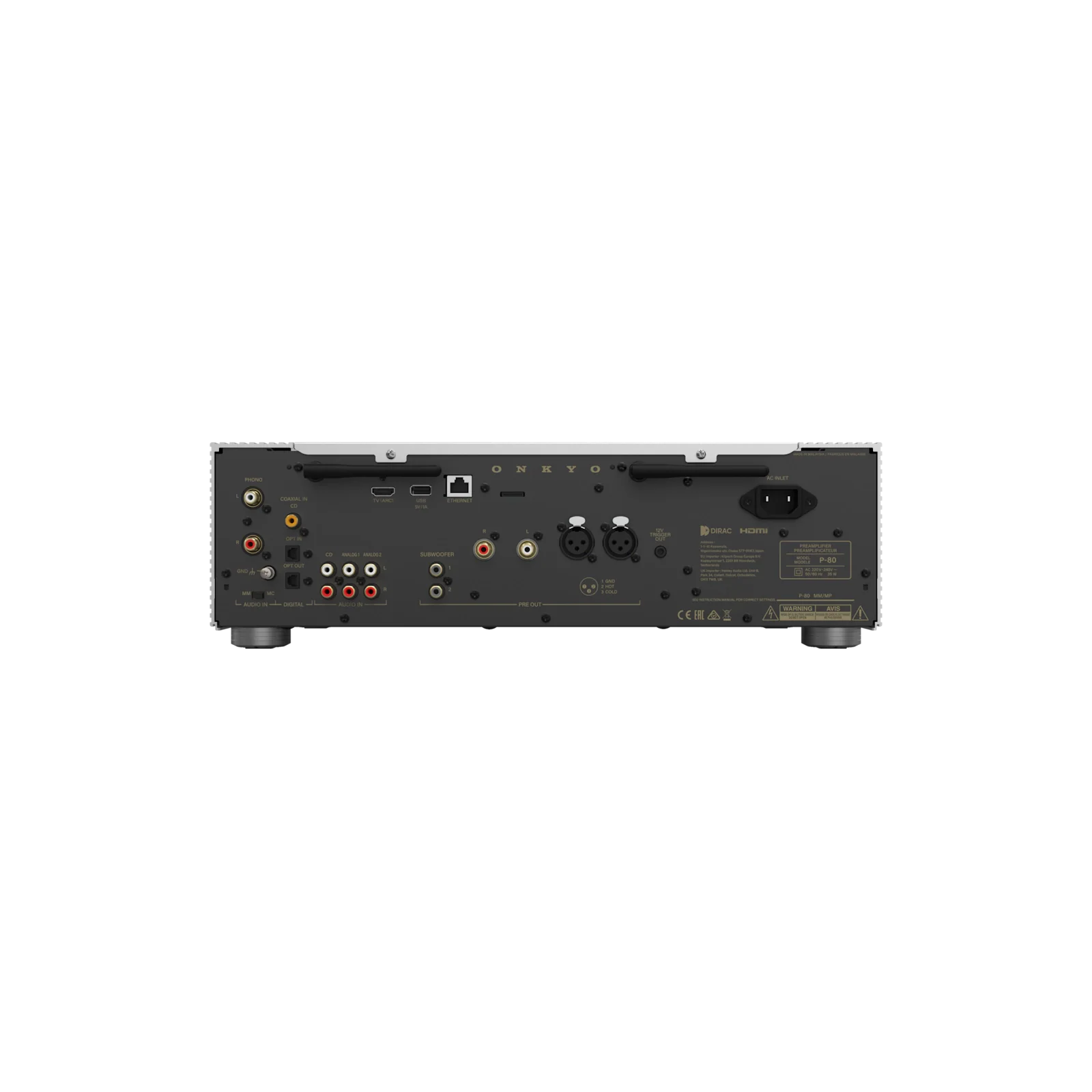 Onkyo P-80 Network Preamplifier - Voorversterker