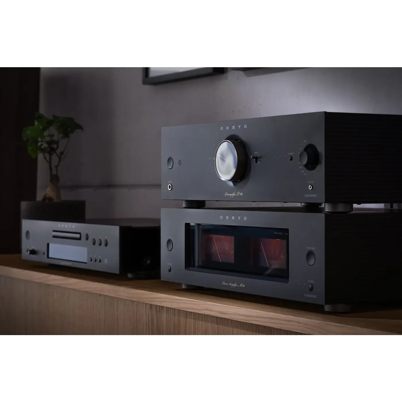 Onkyo P80 M80 C30 zwart demo set - Versterker set